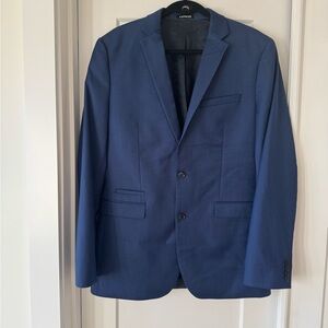 Men's Blue suit jacket by Express